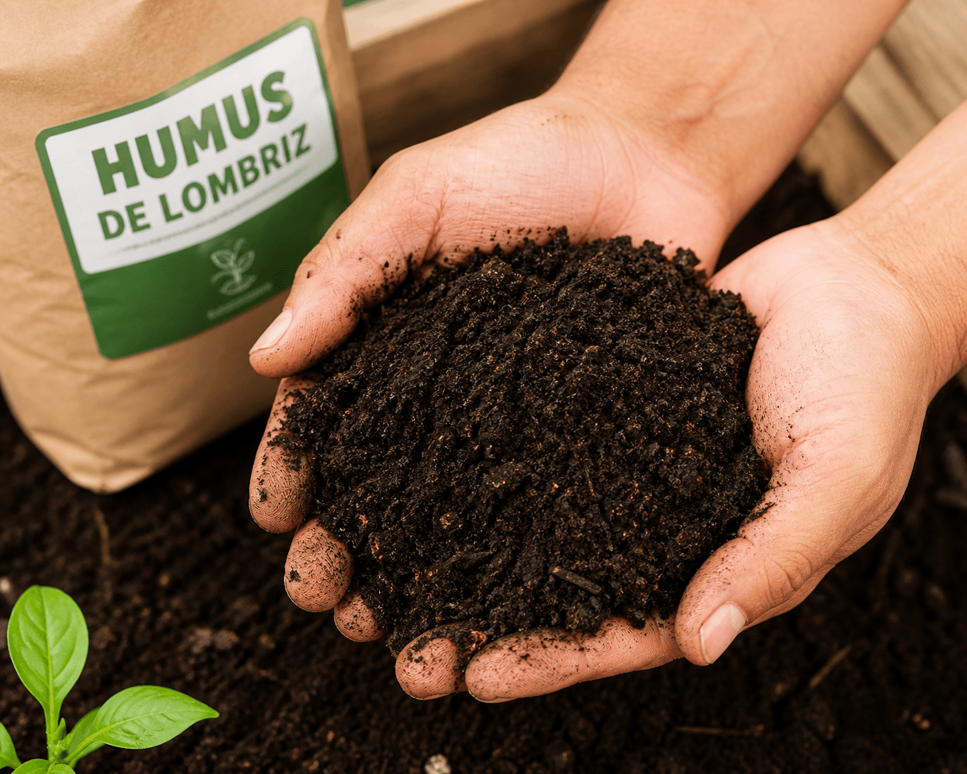 Humus de lombriz listo para usar