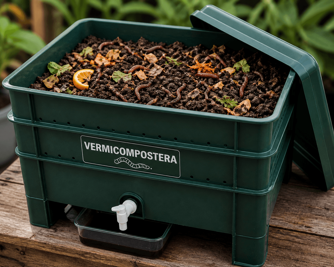 Homemade worm bin