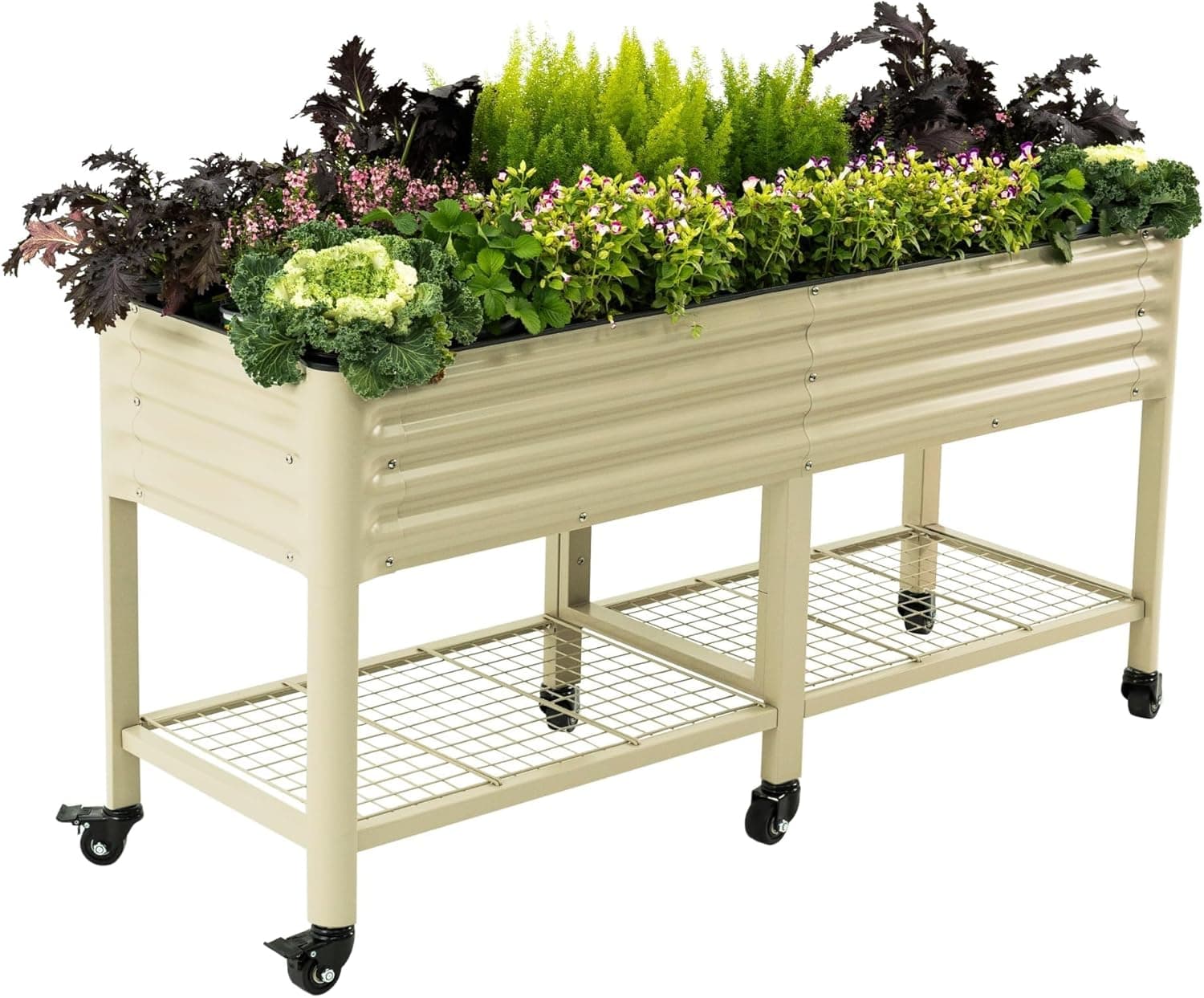 Rolling Elevated Raised Garden Bed